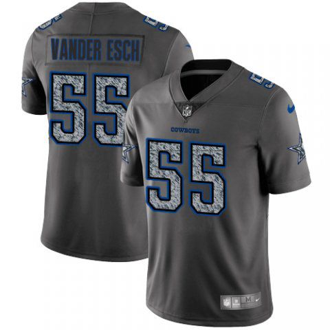 Men Dallas cowboys #55 Vawder esch Nike Teams Gray Fashion Static Limited NFL Jerseys->dallas cowboys->NFL Jersey